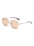 Main View - Click To Enlarge - RAY-BAN - 'RB3447' metal frame round sunglasses