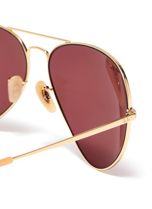 Detail View - Click To Enlarge - RAY-BAN - Metal frame aviator sunglasses