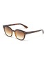Main View - Click To Enlarge - RAY-BAN - Square tortoiseshell effect acetate frame sunglasses