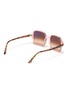 Figure View - Click To Enlarge - RAY-BAN - Acetate transparent frame square sunglasses