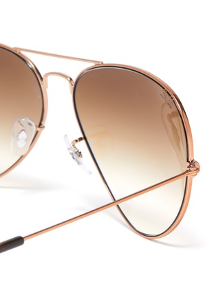 Detail View - Click To Enlarge - RAY-BAN - x Team Wang 'RB3025' metal frame aviator sunglasses