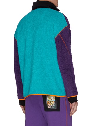 Back View - Click To Enlarge - LOEWE - Eye/LOEWE/Nature colourblock paneled fleece sweater