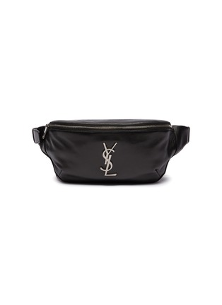 Main View - Click To Enlarge - SAINT LAURENT - Logo plate leather waistbag
