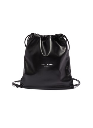 Main View - Click To Enlarge - SAINT LAURENT - 'Teddy' drawstring backpack