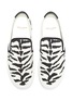 Detail View - Click To Enlarge - SAINT LAURENT - 'Venice' zebra print skate sneakers
