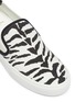Detail View - Click To Enlarge - SAINT LAURENT - 'Venice' zebra print skate sneakers
