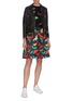 Figure View - Click To Enlarge - ALICE & OLIVIA - 'Earla' butterfly print flared skirt