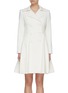Main View - Click To Enlarge - ALICE & OLIVIA - 'Leila' double breast pleated flare hem coat