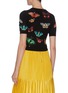 Back View - Click To Enlarge - ALICE & OLIVIA - 'Ciara' butterfly embroidered wool pullover