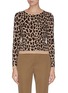 Main View - Click To Enlarge - ALICE & OLIVIA - 'Connie' leopard print embellished knit top