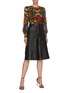 Figure View - Click To Enlarge - ALICE & OLIVIA - 'Quilla' puff shoulder floral silk top