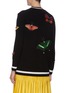 Back View - Click To Enlarge - ALICE & OLIVIA - 'Bradford' butterfly embroidered grandpa cardigan