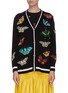 Main View - Click To Enlarge - ALICE & OLIVIA - 'Bradford' butterfly embroidered grandpa cardigan