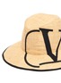 Detail View - Click To Enlarge - VALENTINO GARAVANI - Valentino Garavani 'VLOGO' straw fedora hat