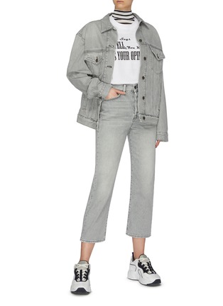 Figure View - Click To Enlarge - ACNE STUDIOS - Stone washed denim jacket