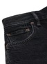  - ACNE STUDIOS - Vintage black wash raw hem mini denim shorts