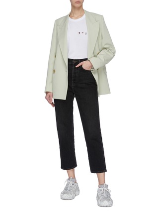 Figure View - Click To Enlarge - ACNE STUDIOS - High rise straight leg jeans