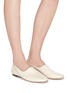 Figure View - Click To Enlarge - BY FAR - 'Petra' leather ballerina flats