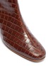 Detail View - Click To Enlarge - BY FAR - Sofia' croc embossed leather ankle boots