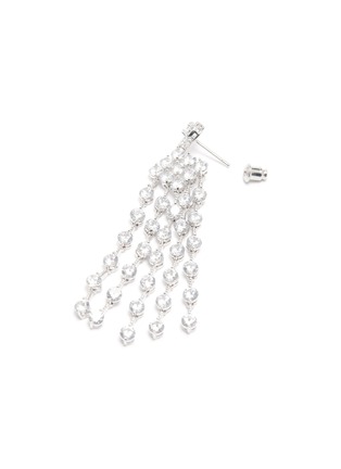 Detail View - Click To Enlarge - CZ BY KENNETH JAY LANE - 'Round Fringe' Zirconia drop earrings