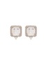 Main View - Click To Enlarge - CZ BY KENNETH JAY LANE - 'Princess' pave trim Zirconia stud earrings