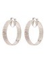 Main View - Click To Enlarge - CZ BY KENNETH JAY LANE - 'Triple Round' Zirconia hoop earrings
