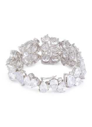 Detail View - Click To Enlarge - CZ BY KENNETH JAY LANE - Cluster bracelet