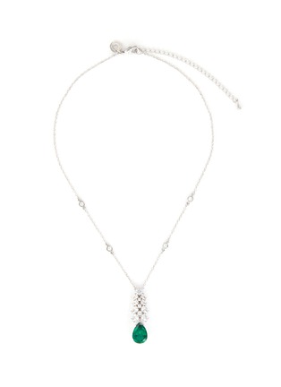 Main View - Click To Enlarge - CZ BY KENNETH JAY LANE - Cluster pear drop necklace