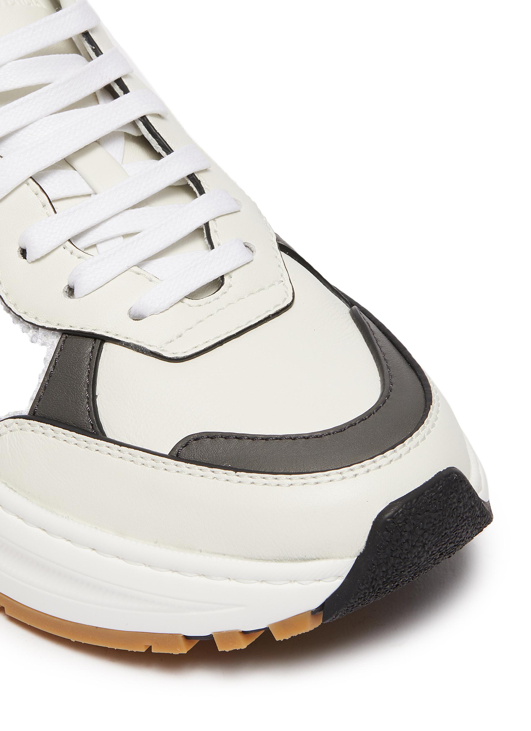 BOTTEGA VENETA SPEEDSTER' LEATHER MESH PATCHWORK SNEAKERS