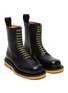 BOTTEGA VENETA - Lace up leather combat boots