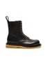 Main View - Click To Enlarge - BOTTEGA VENETA - Lace up leather combat boots