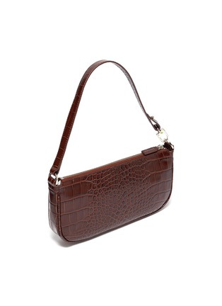 Detail View - Click To Enlarge - BY FAR - 'Rachel' croc-embossed leather small handle bag