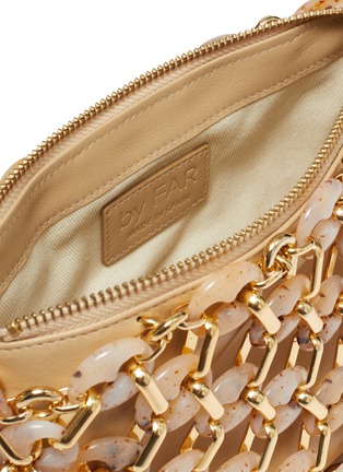 Detail View - Click To Enlarge - BY FAR - 'Capria' beaded acrylic linen crossbody bag