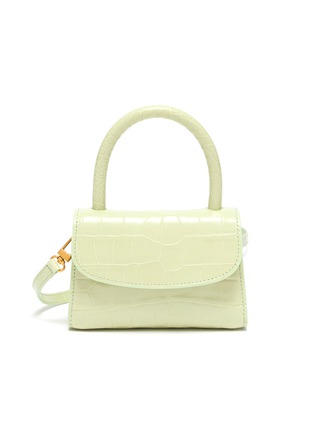 Main View - Click To Enlarge - BY FAR - Mini croc embossed leather top handle bag
