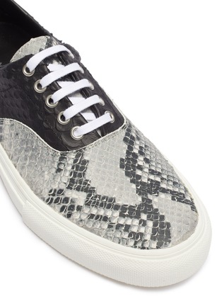 Detail View - Click To Enlarge - AMIRI - Python leather sneakers