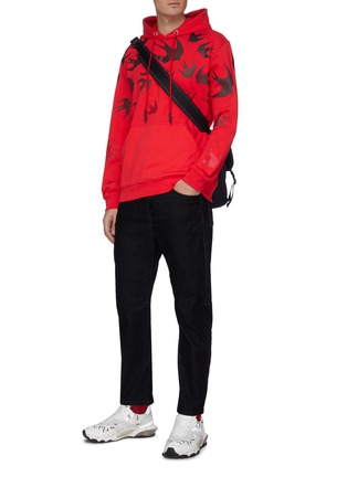 Figure View - Click To Enlarge - MC Q - Swallow print hoodie