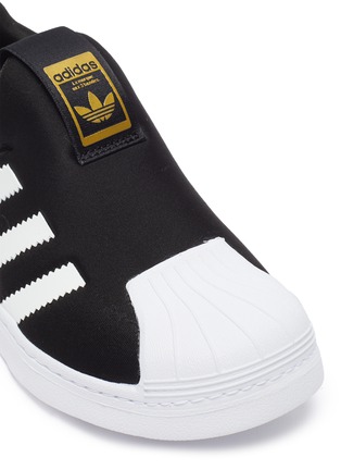 Detail View - Click To Enlarge - ADIDAS - 'Superstar 360' 3-stripes kids slip-on sneakers