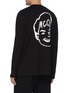Back View - Click To Enlarge - MC Q - Face print long sleeve T-shirt