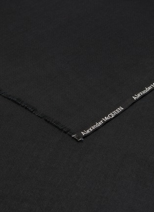 Detail View - Click To Enlarge - ALEXANDER MCQUEEN - Logo trim scarf