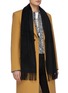 Figure View - Click To Enlarge - ALEXANDER MCQUEEN - Logo embroidered cashmere scarf
