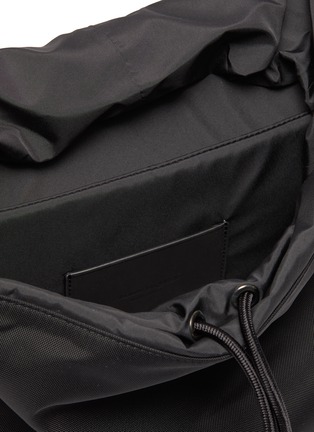 Detail View - Click To Enlarge - ALEXANDER MCQUEEN - 'Urban' logo embroidered nylon backpack