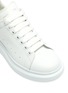 Detail View - Click To Enlarge - ALEXANDER MCQUEEN - 'Larry' panel counter perforated leather sneakers