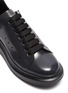 Detail View - Click To Enlarge - ALEXANDER MCQUEEN - 'Larry' transparent wedge perforated PVC sneakers