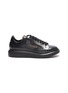 Main View - Click To Enlarge - ALEXANDER MCQUEEN - 'Larry' transparent wedge perforated PVC sneakers