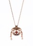Main View - Click To Enlarge - GONG SHANG - Diamond ruby freshwater pearl 18k rose gold pearl Chinese Pouch pendant