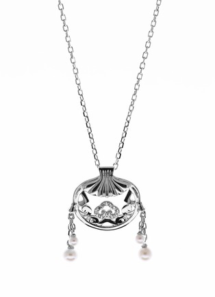 Main View - Click To Enlarge - GONG SHANG - Freshwater pearl '18k white gold Chinese Pouch pendant