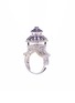 Main View - Click To Enlarge - GONG SHANG - Diamond sapphire 18k white gold Pagoda ring