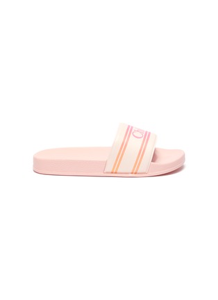 Main View - Click To Enlarge - CHLOÉ - Logo print kids slippers