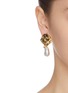 Figure View - Click To Enlarge - JOANNA LAURA CONSTANTINE - Pearl hammered gold-plated earrings
