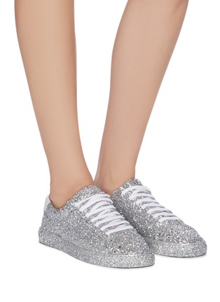 Figure View - Click To Enlarge - SAINT LAURENT - 'Andy' glitter embellished sneakers